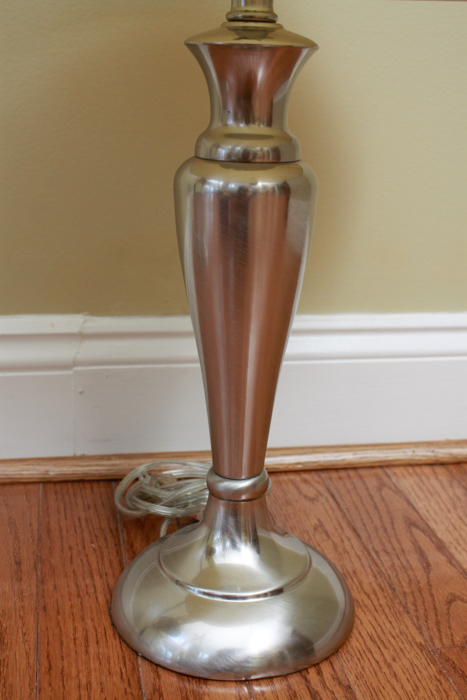 Pair of Brushed Steel Table Lamps