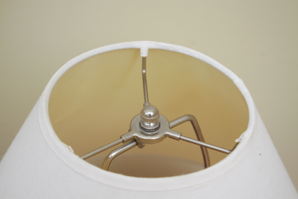 Pair of Brushed Steel Table Lamps