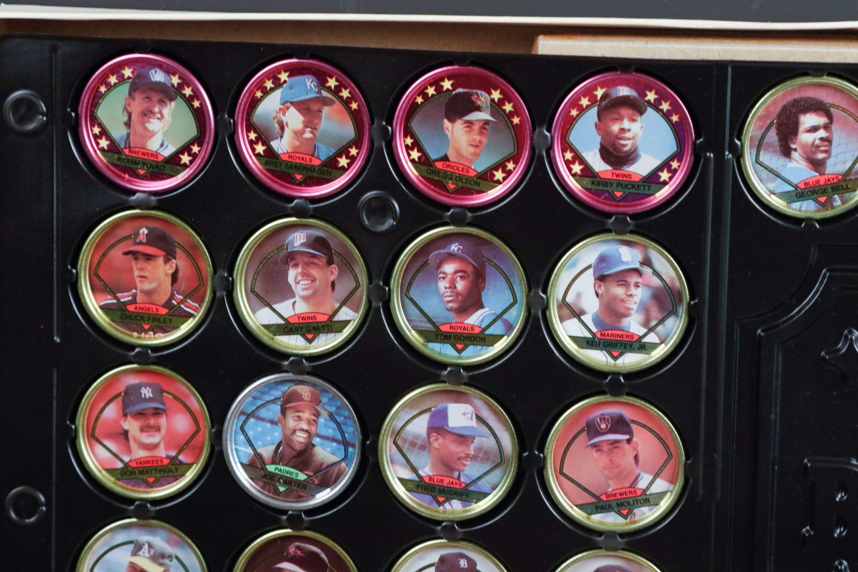 Topps 1990 Baseball Coins Set and Mixed Brand Collection of MLB Trading Cards