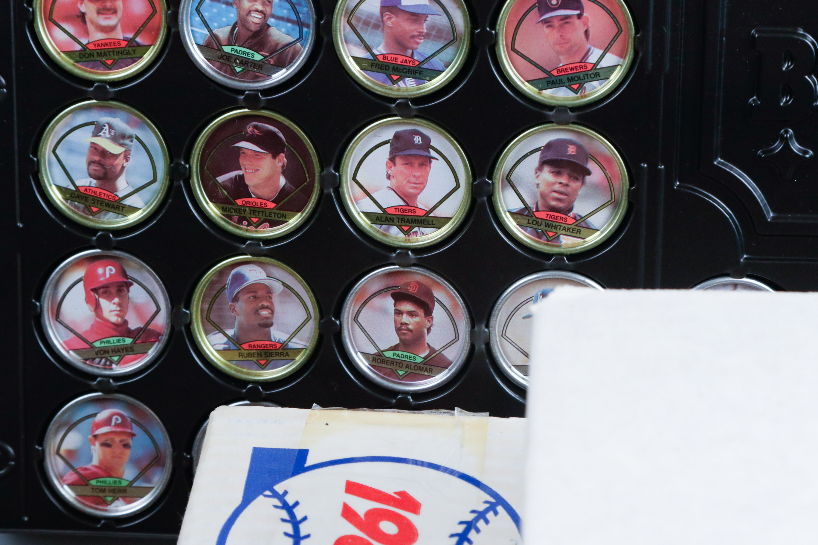 Topps 1990 Baseball Coins Set and Mixed Brand Collection of MLB Trading Cards