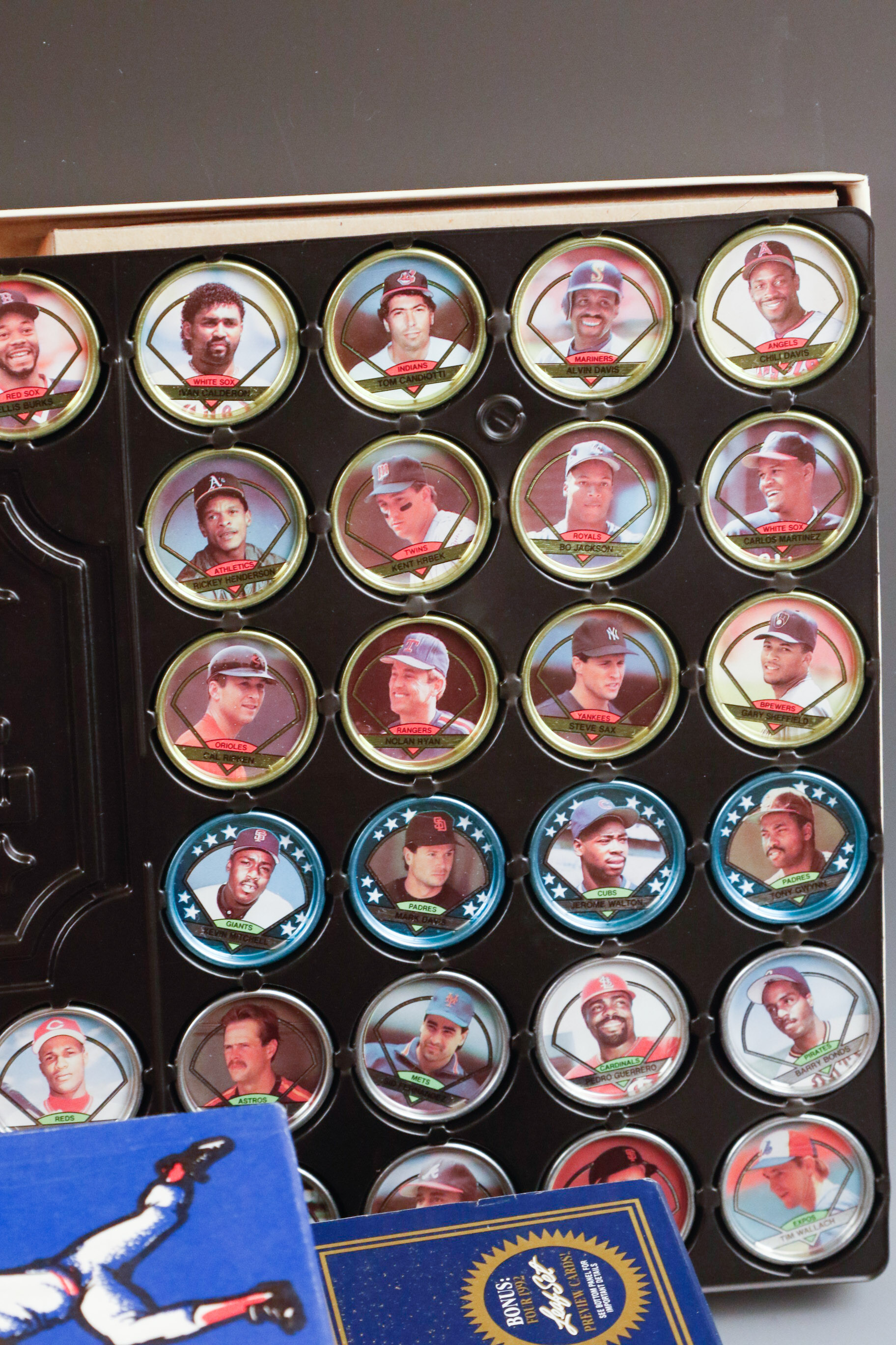 Topps 1990 Baseball Coins Set and Mixed Brand Collection of MLB Trading Cards