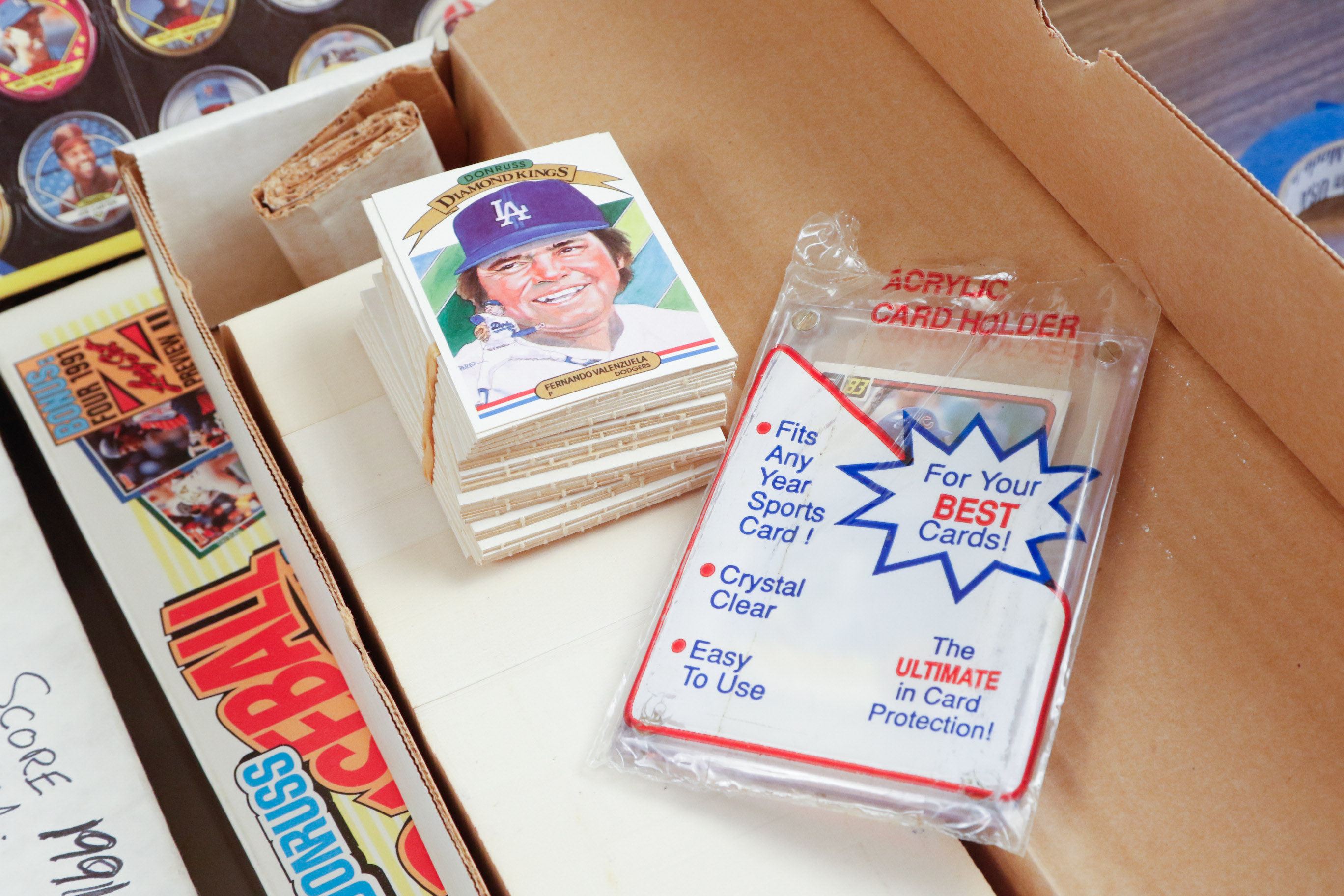 Topps 1990 Baseball Coins Set and Mixed Brand Collection of MLB Trading Cards