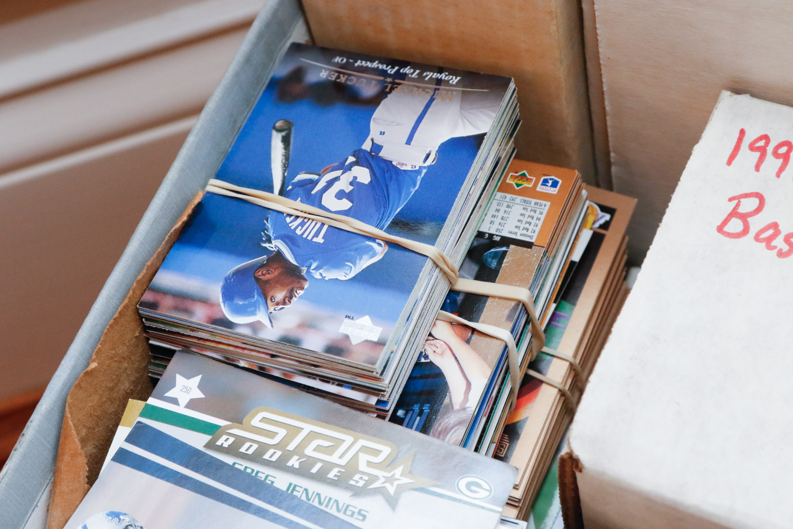 Large Selection of Mixed Professional Sports Trading Cards