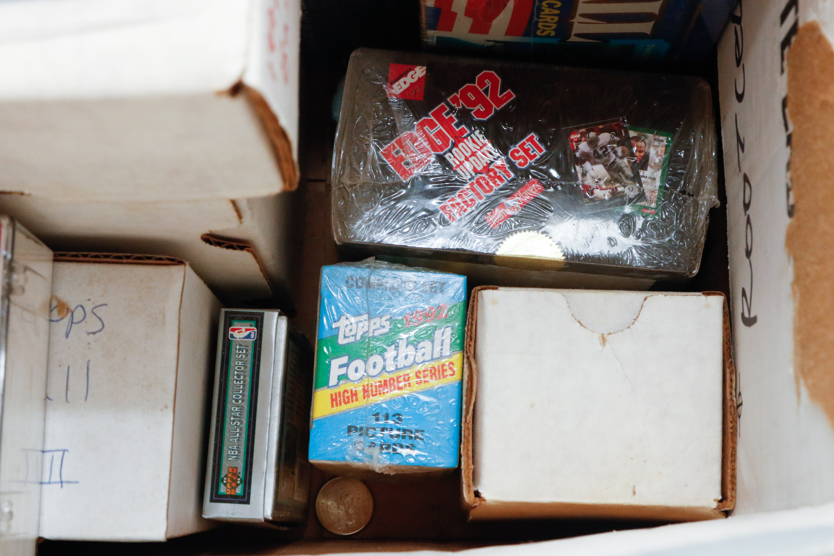 Large Selection of Mixed Professional Sports Trading Cards