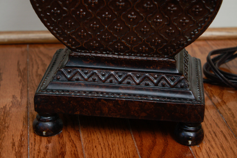 Set of Bronze Finish Moroccan Style Lamps