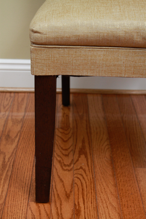 Pair of Gold Upholstered Chairs