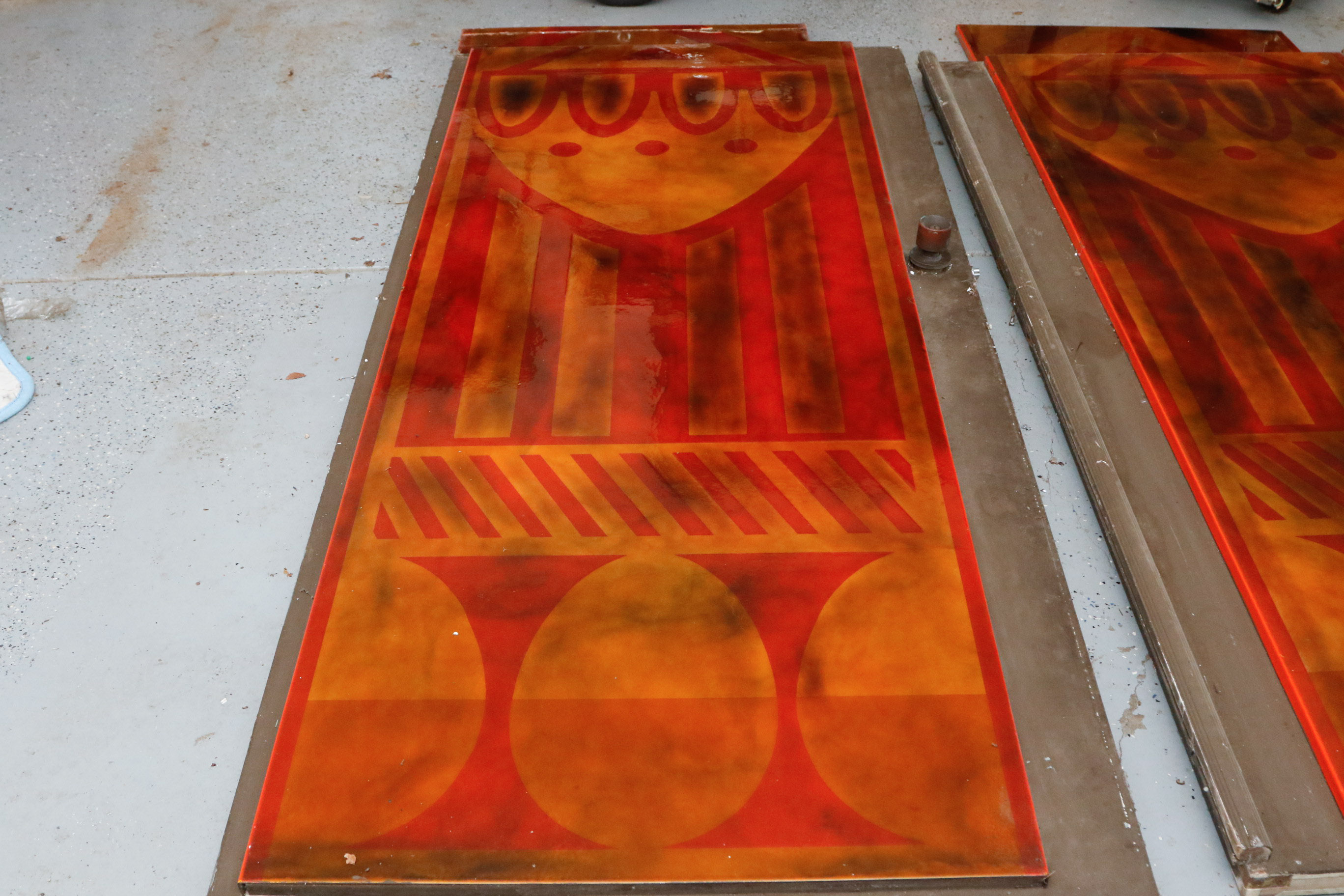 Art Deco Lacquered Doors Salvaged From Downtown Cincinnati Building