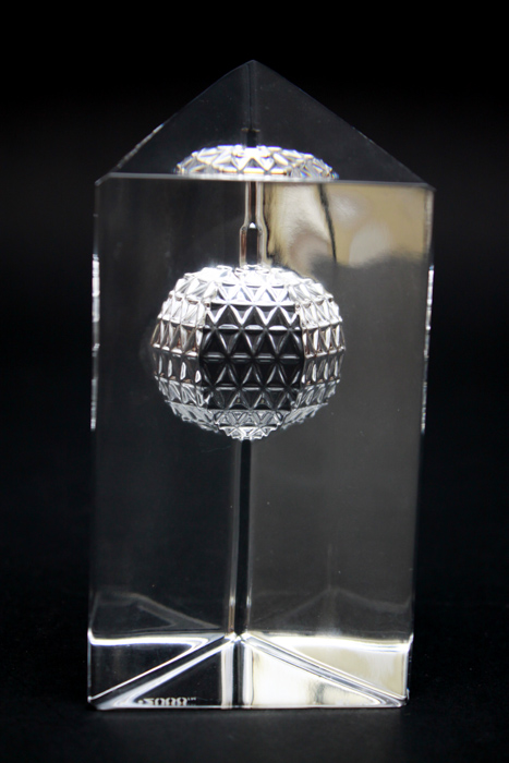 Waterford Capitol & Times Square Crystal Paperweights