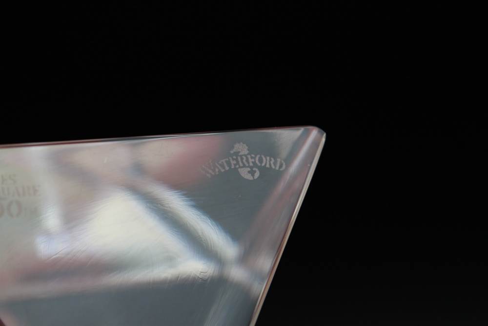 Waterford Capitol & Times Square Crystal Paperweights