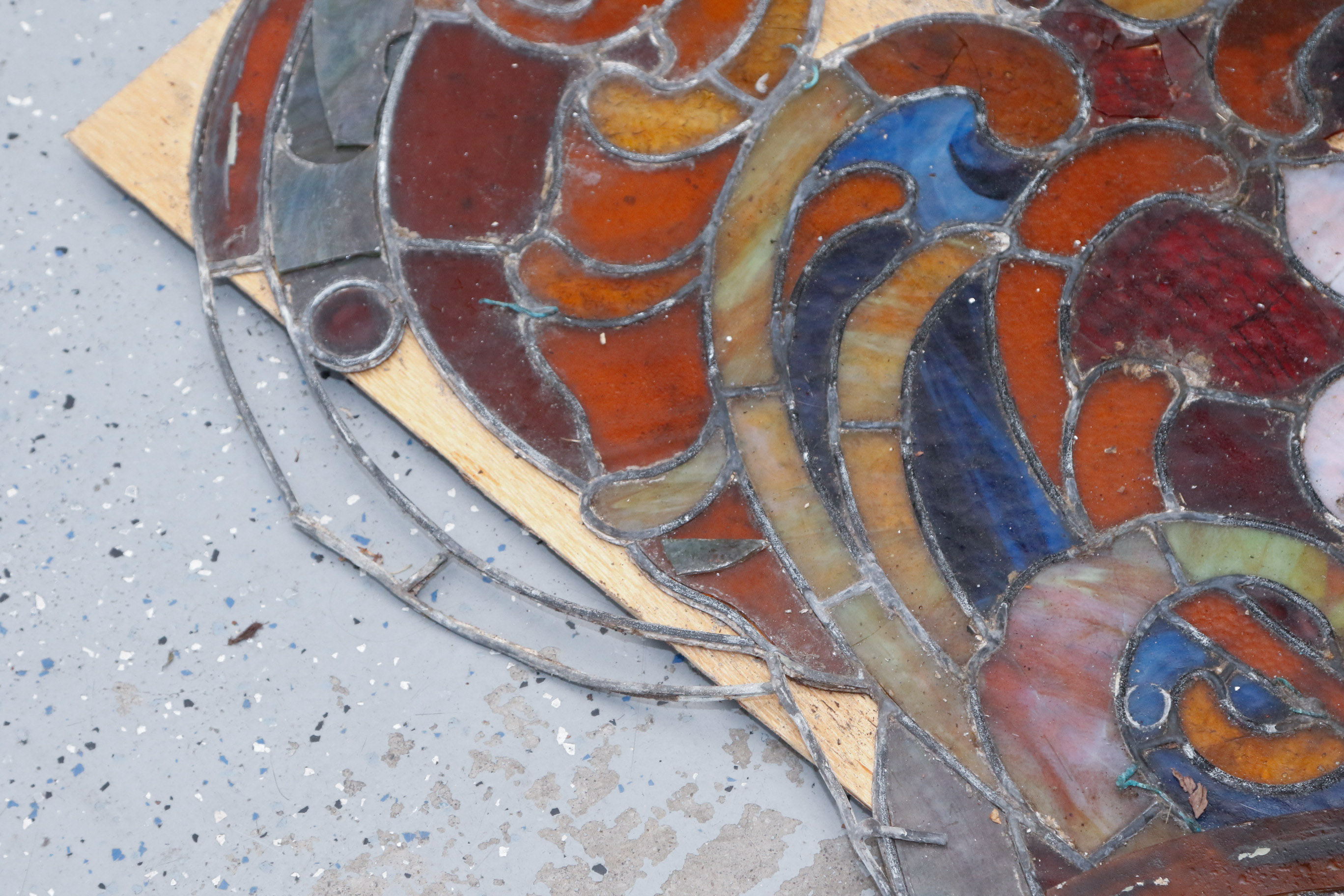 Salvaged Stained Glass Panels from Demolished New Richmond, OH Church