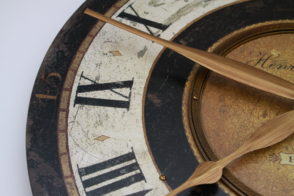 Henry Voisin "Paris" Printed Particle Board Clock