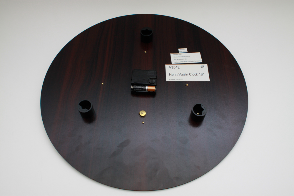 Henry Voisin "Paris" Printed Particle Board Clock