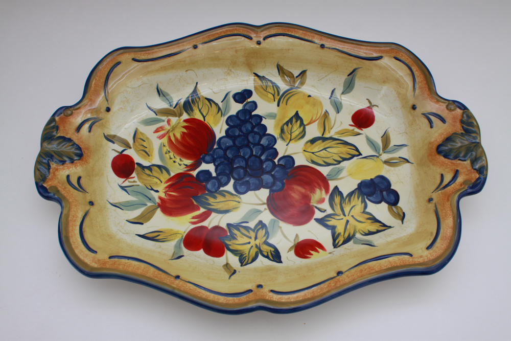 Collection of Certified International Ceramic Platters and Bowl