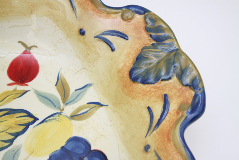 Collection of Certified International Ceramic Platters and Bowl