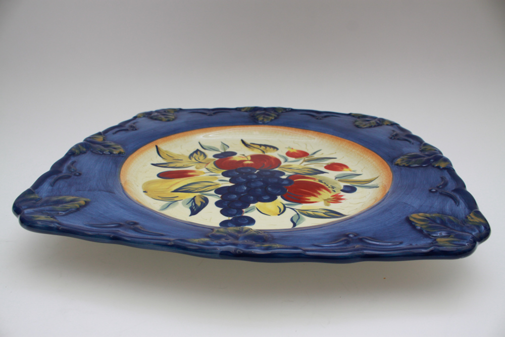 Collection of Certified International Ceramic Platters and Bowl