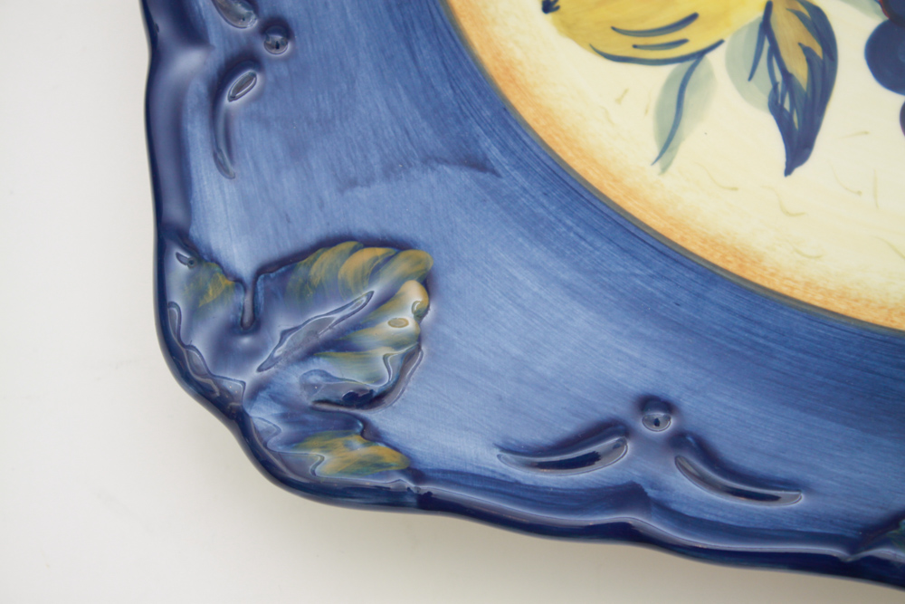 Collection of Certified International Ceramic Platters and Bowl