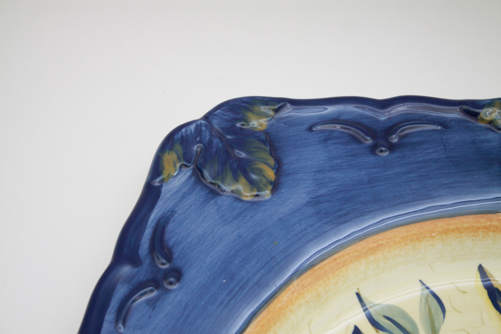 Collection of Certified International Ceramic Platters and Bowl