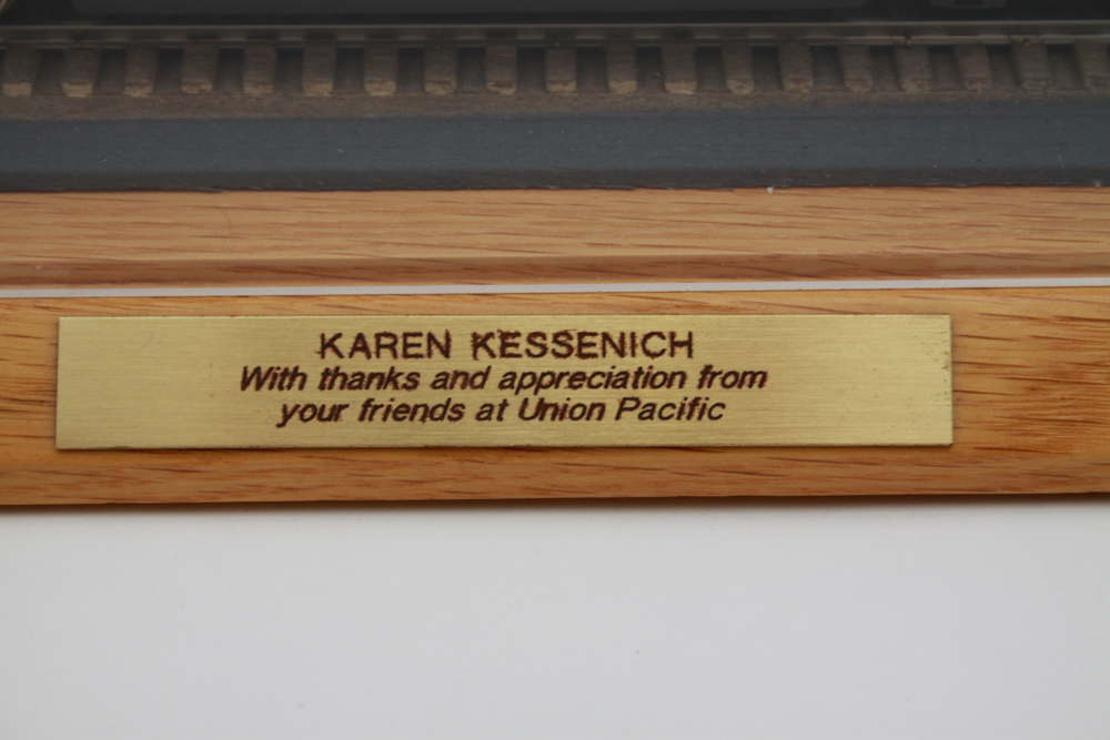 Union Pacific Model Train in Case