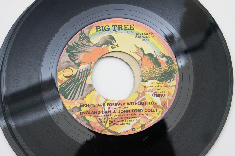 Classic Rock and Pop 45 rpm Records in Vintage Carry Case