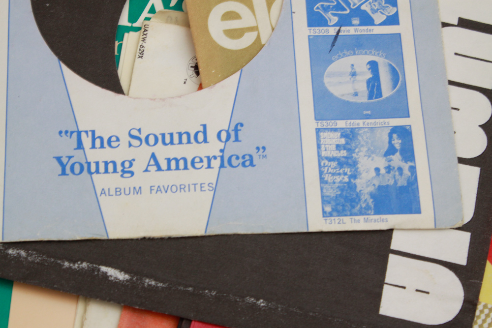 Classic Rock and Pop 45 rpm Records in Vintage Carry Case