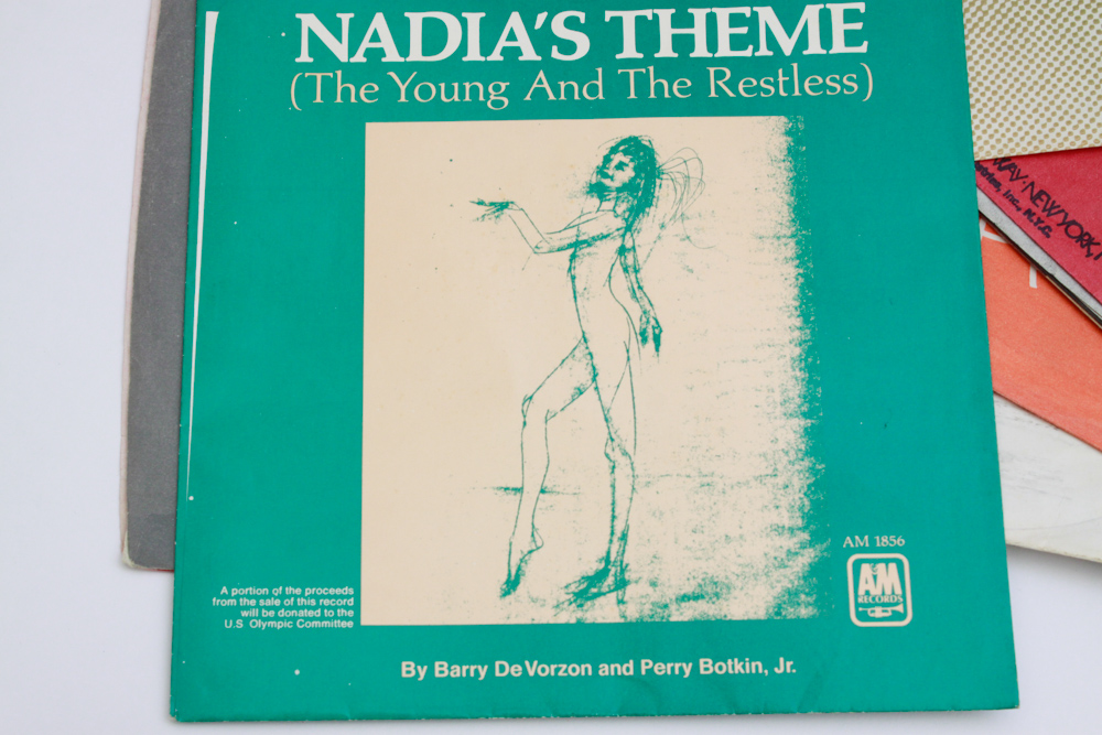 Classic Rock and Pop 45 rpm Records in Vintage Carry Case