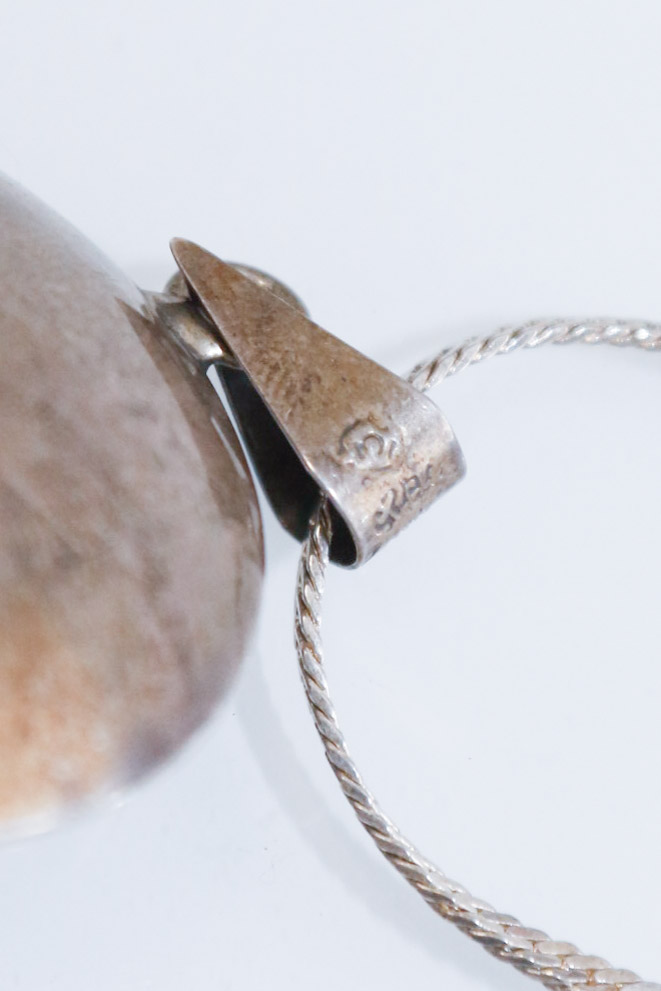 Vintage Mexican Sterling Doorknocker Earrings, Pendant and Chain