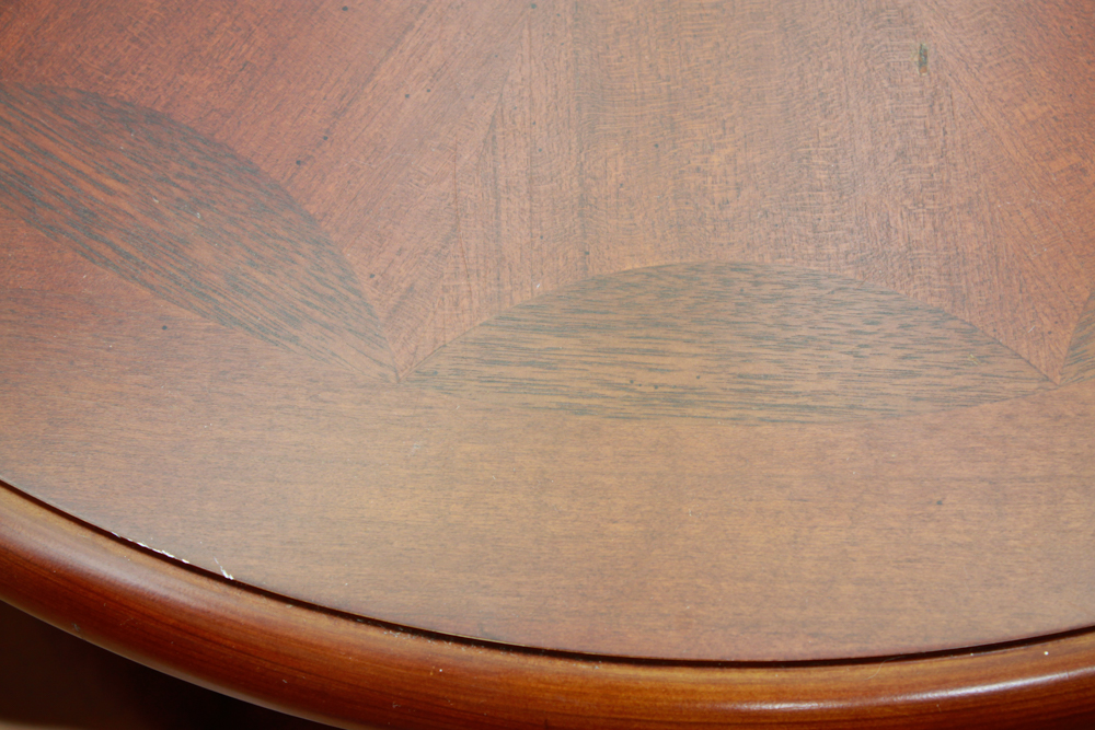 Round Side Table in a Cherry Finish