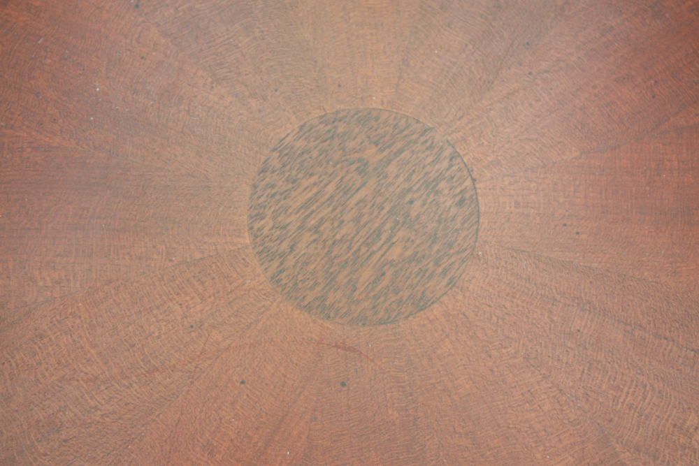 Round Side Table in a Cherry Finish