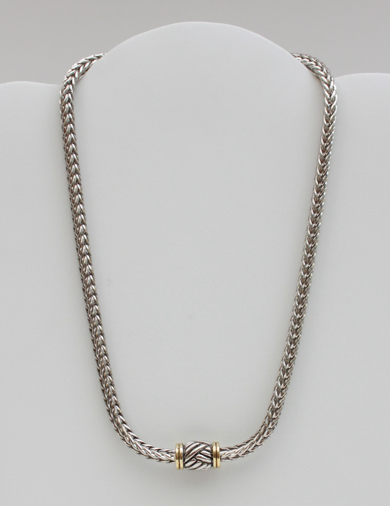 Silver with Gold Two Tone Costume Jewelry