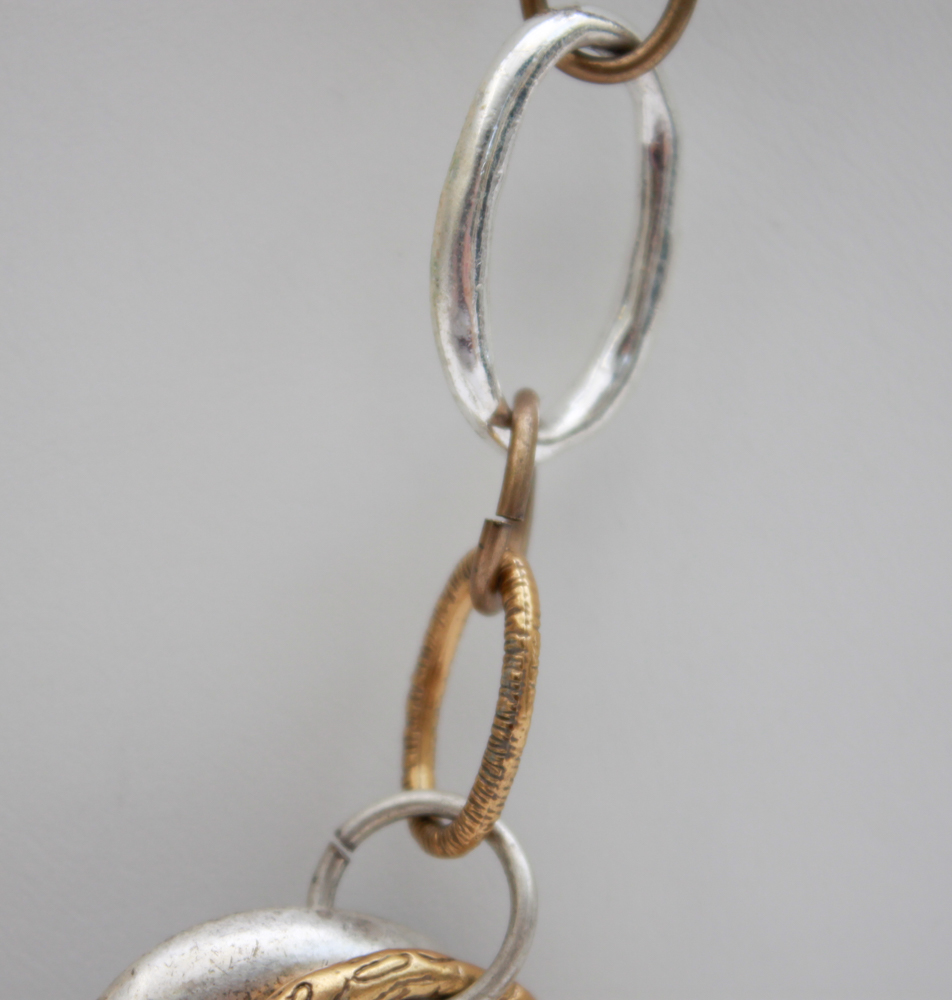 Silver with Gold Two Tone Costume Jewelry