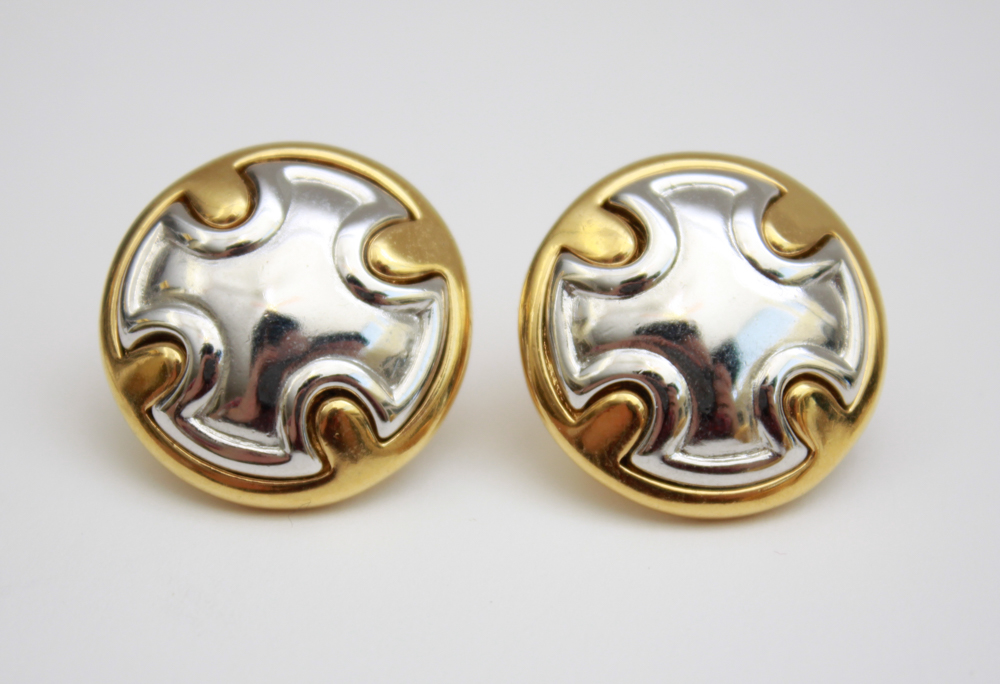 Silver with Gold Two Tone Costume Jewelry