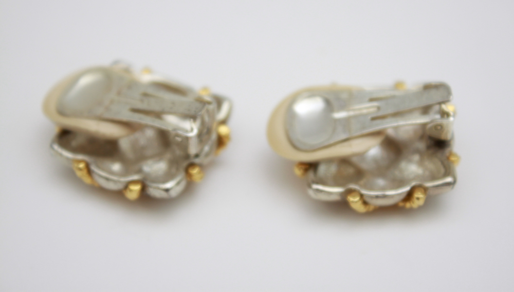 Silver with Gold Two Tone Costume Jewelry