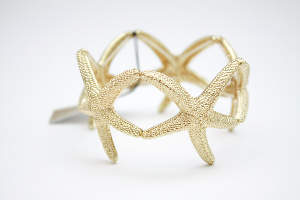 Glass Gem Gold Tone Costume Jewelry