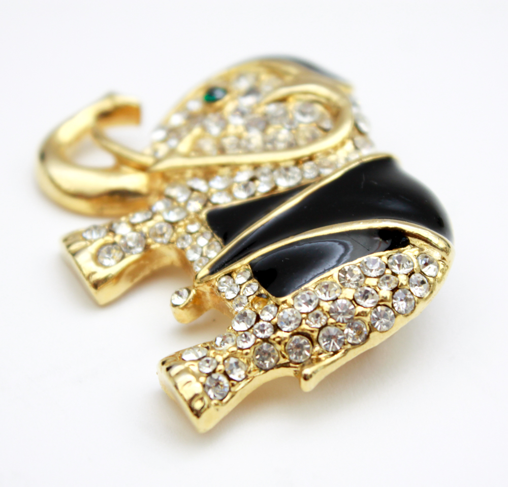 Glass Gem Gold Tone Costume Jewelry