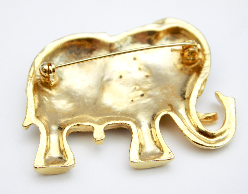 Glass Gem Gold Tone Costume Jewelry