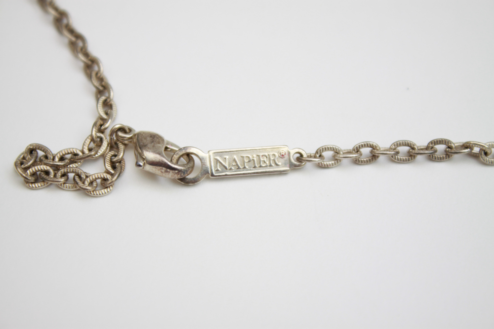 Rhinestone and Glass Silver Tone Jewelry Assortment