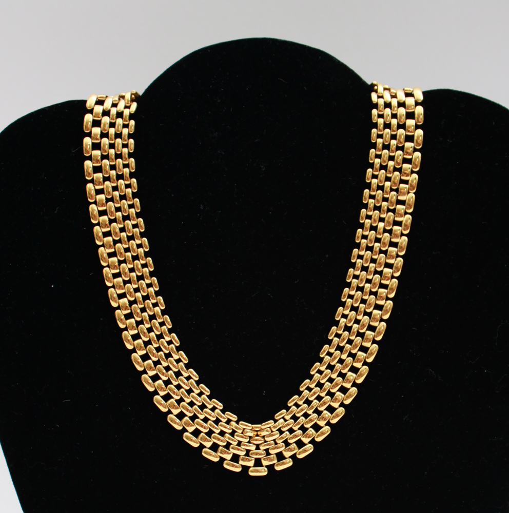 Gold Tone Necklaces Including Trifari & Napier
