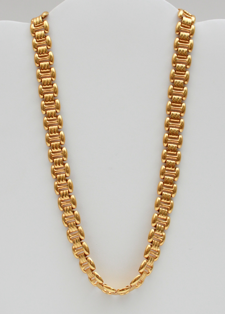 Gold Tone Necklaces Including Trifari & Napier