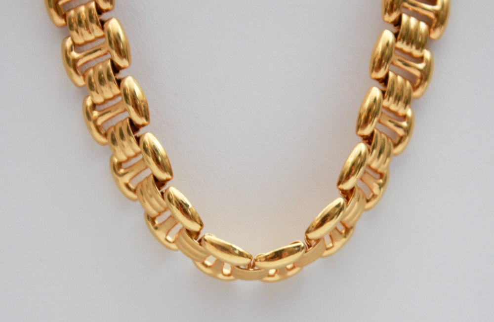 Gold Tone Necklaces Including Trifari & Napier