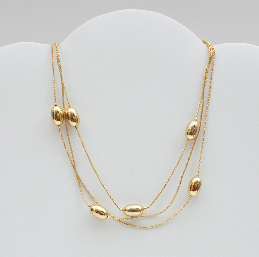 Gold Tone Necklaces Including Trifari & Napier