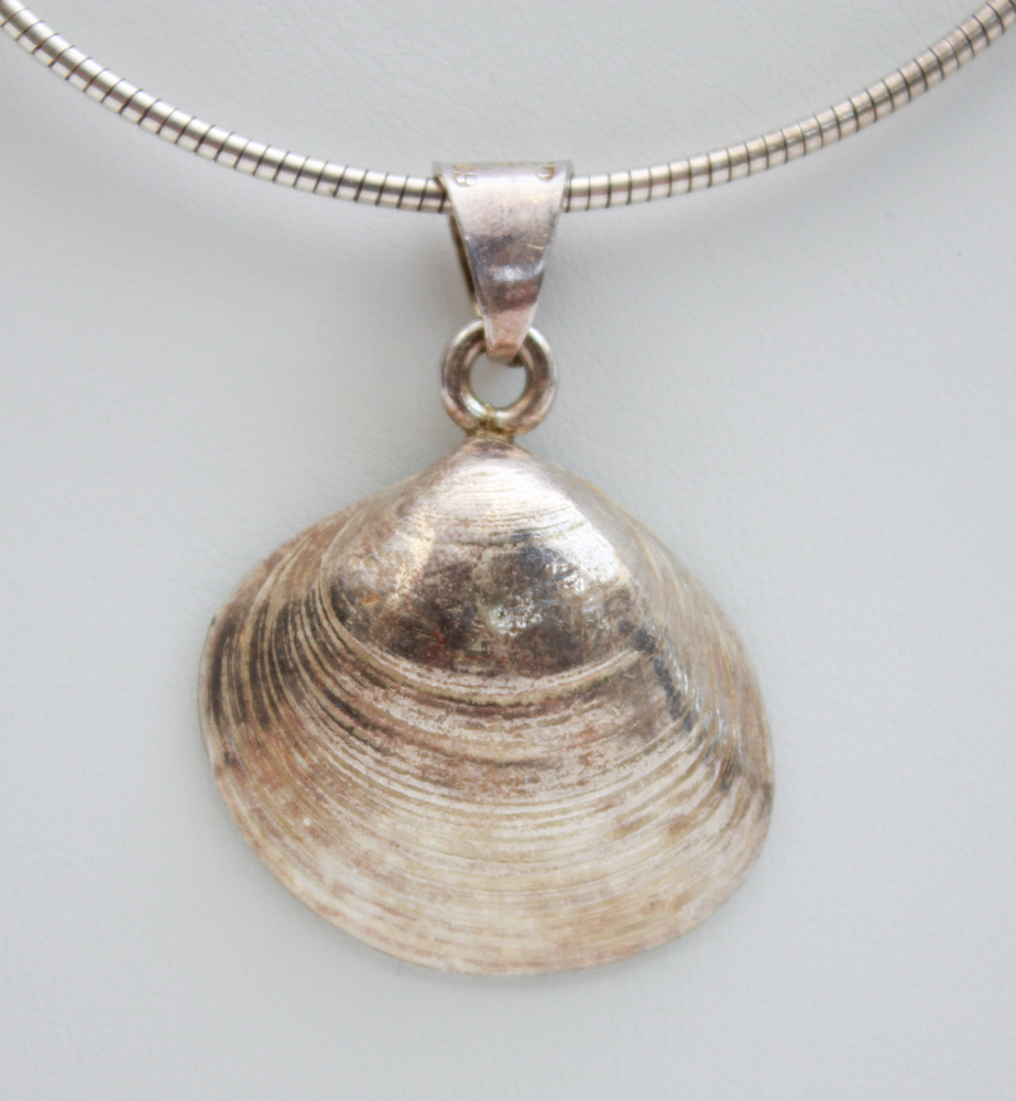 Starfish and Shell Sterling Silver Pendants and Chain