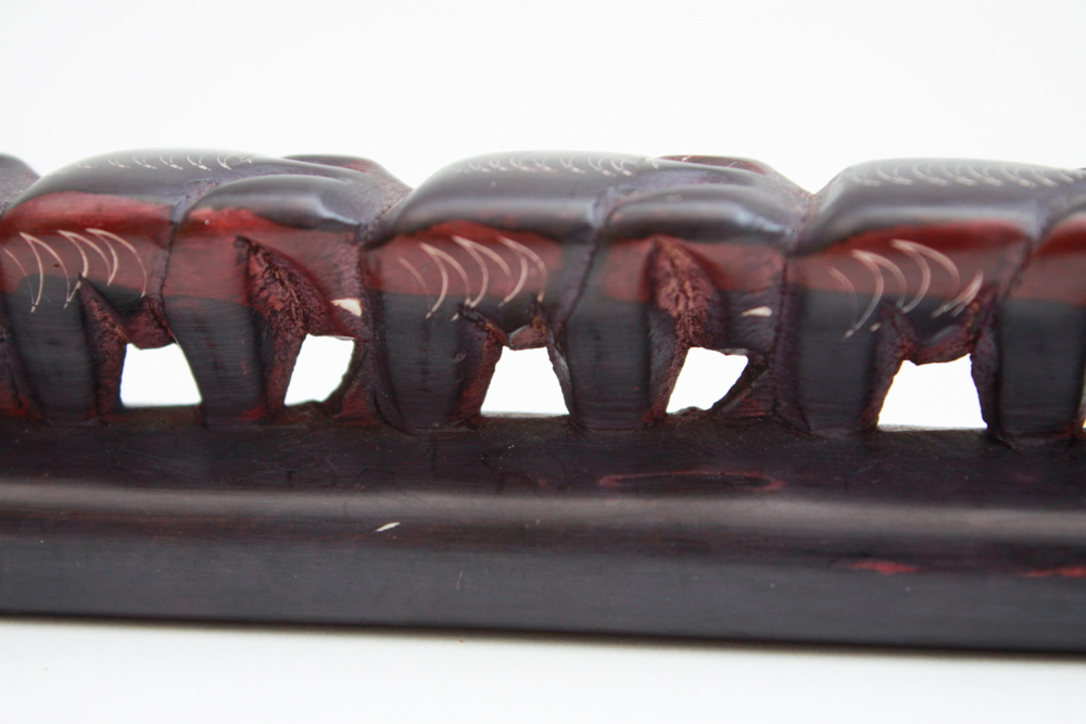 Heavy Cast Brass Chinese Elephant and Carved Stone Elephant