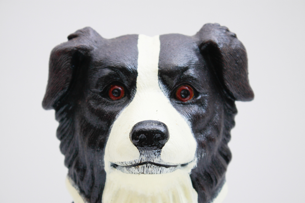 Cast Iron Painted Dog Doorstop