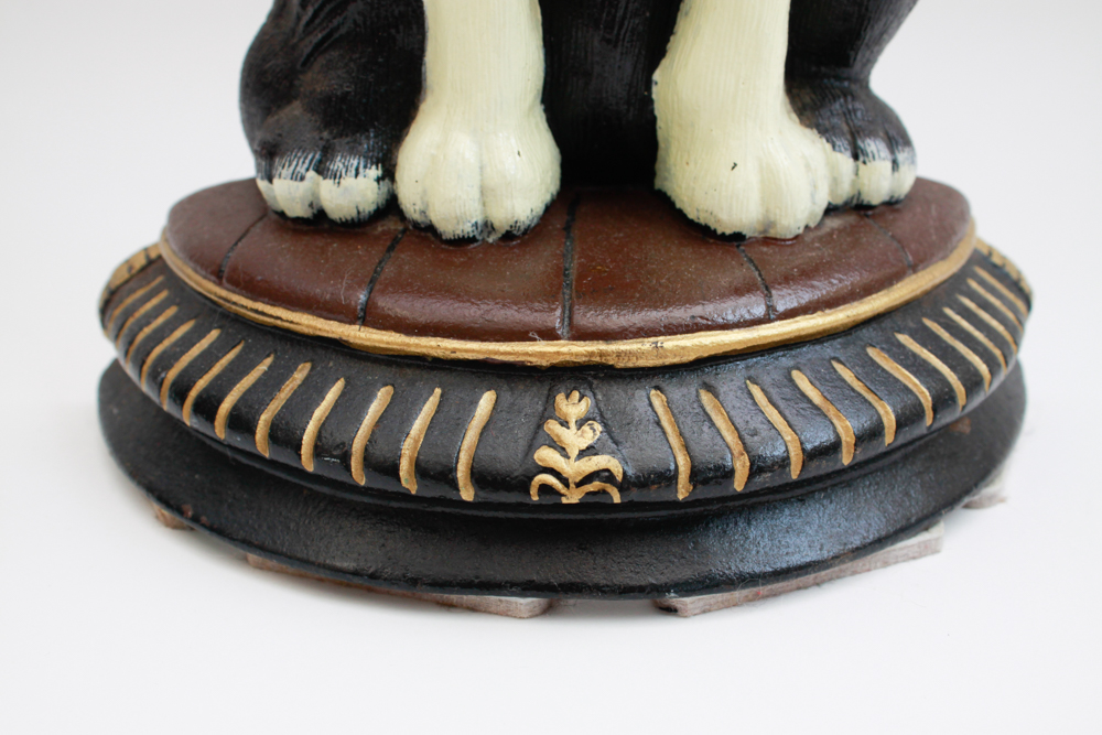 Cast Iron Painted Dog Doorstop