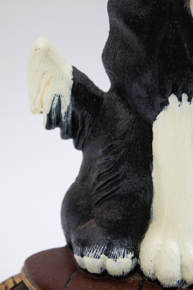 Cast Iron Painted Dog Doorstop