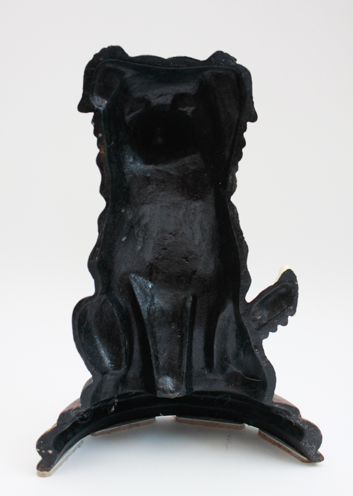 Cast Iron Painted Dog Doorstop