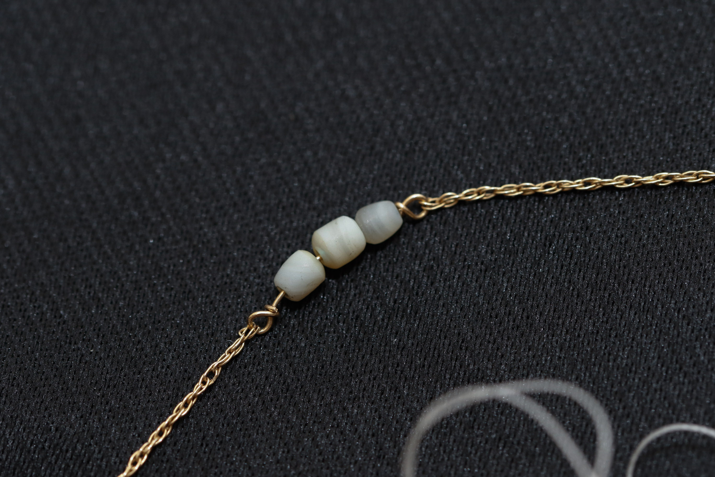 14K Yellow Gold and Seed Pearl Necklace with Strand of Loose Freshwater Pearls