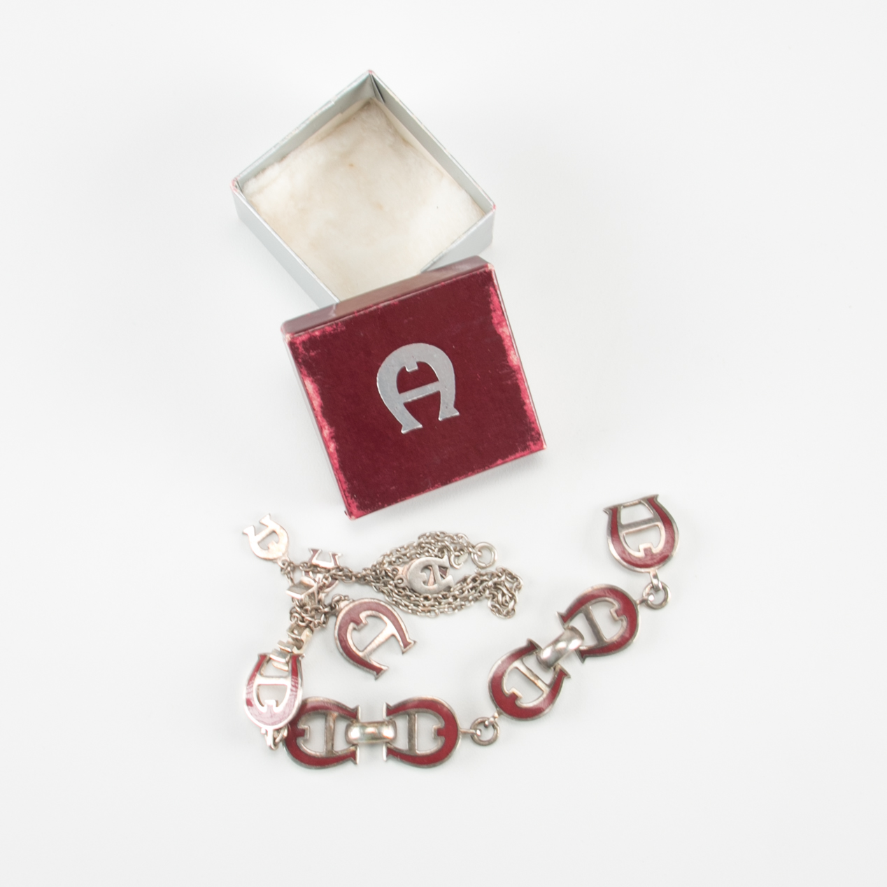 Etienne Aigner Enamled Bracelet and Necklace Set