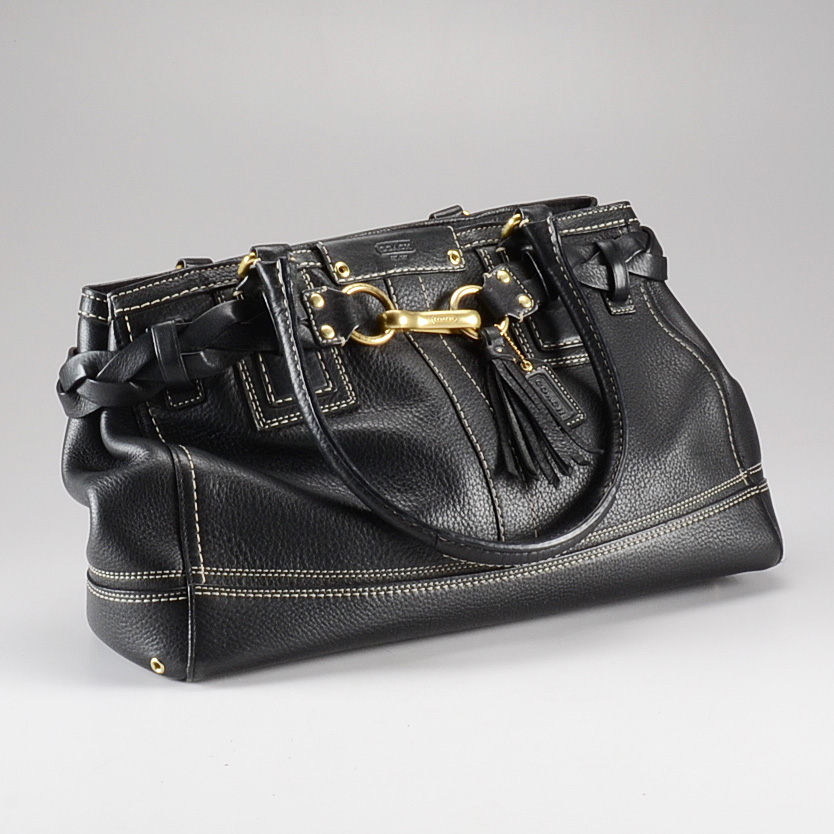 Coach Black Leather Handbag