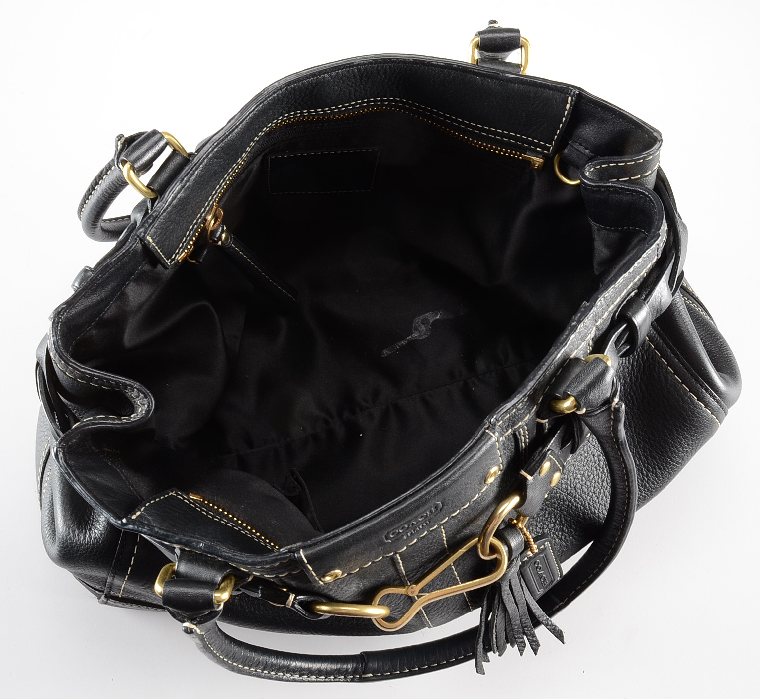 Coach Black Leather Handbag